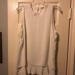 Liquid by Stone White Sleeveless Blouse